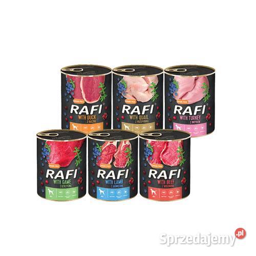 Mokra karma psa Rafi mix smaków 800 g Dla psów