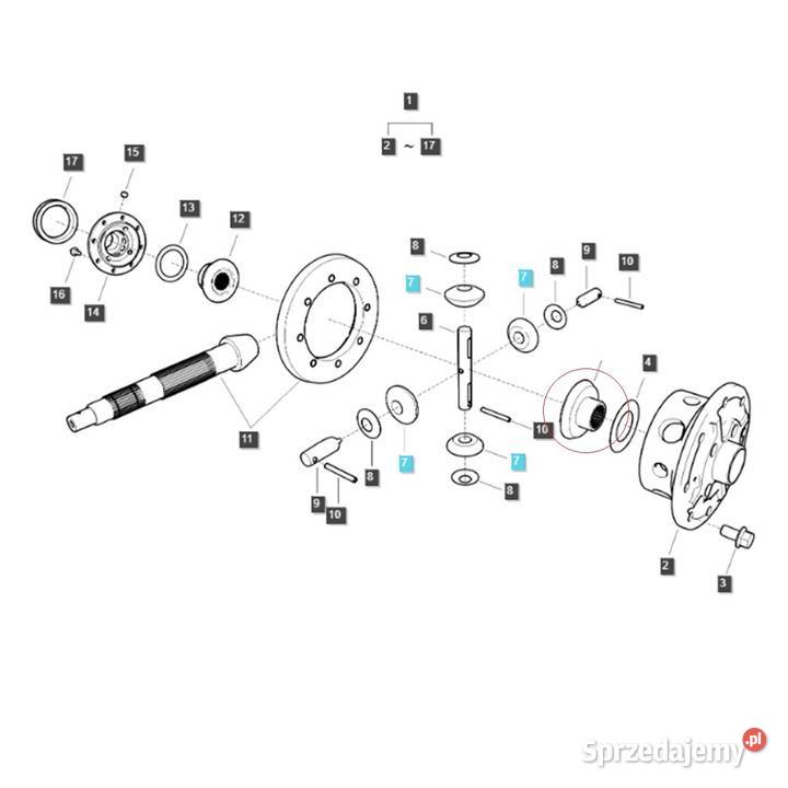 Zębatka 16T LS MT125 LS MT335 LS MT340 LS MT350 Tajęcina