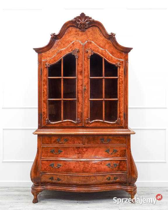 Stylowa Solidna Wysoka WITRYNA ORZECH NeoBarok Kalisz