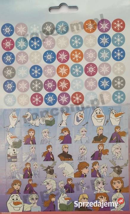 Naklejki Nalepki Frozen 2 Elsa Anna 700 Kraina Pozostałe małopolskie Mogilany sprzedam