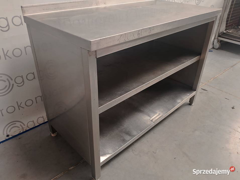 Stół zabudowany z 3 stron 2 półki 120x60x85 Wrocław