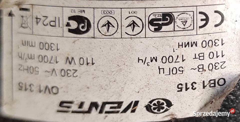 Wentylatory wiatraki 2 Jarosław sprzedam