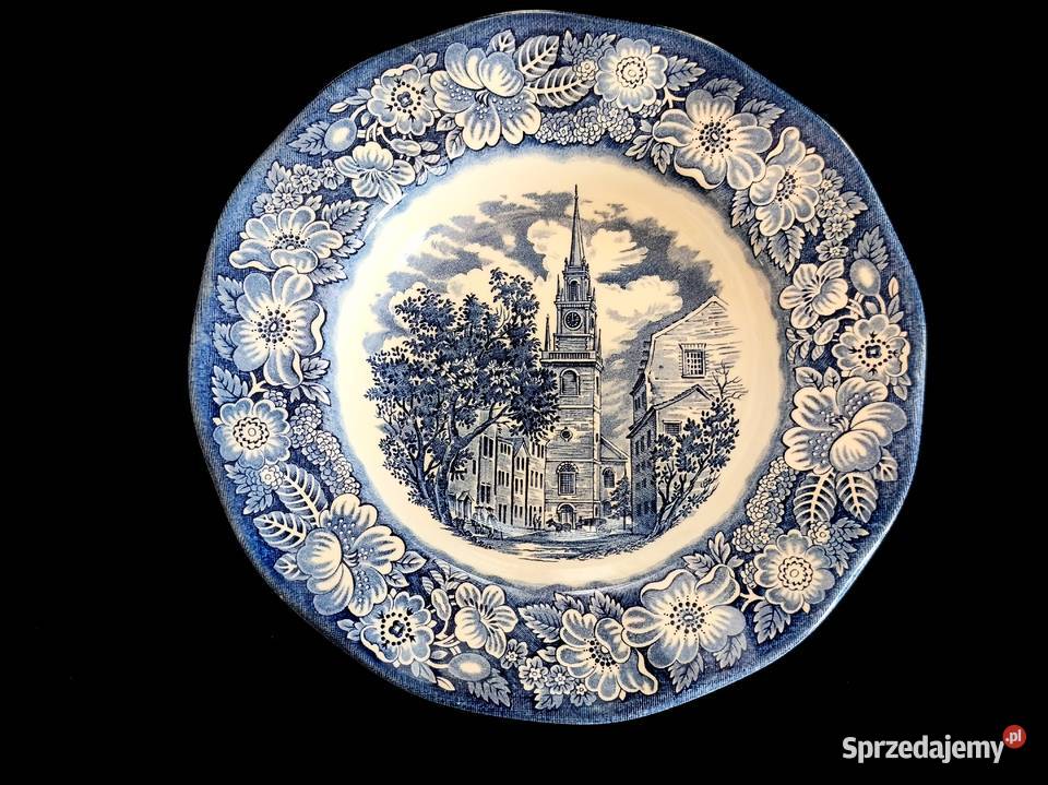 Talerz głęboki angielski Enoch Wedgwood Porcelana i szkło