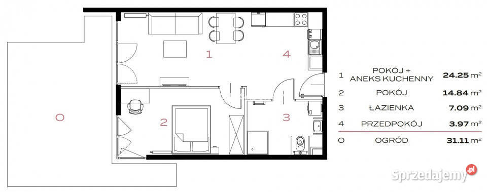 Mieszkanie na sprzedaż 5015m2 2pokojowe Kraków 50.15m2 małopolskie