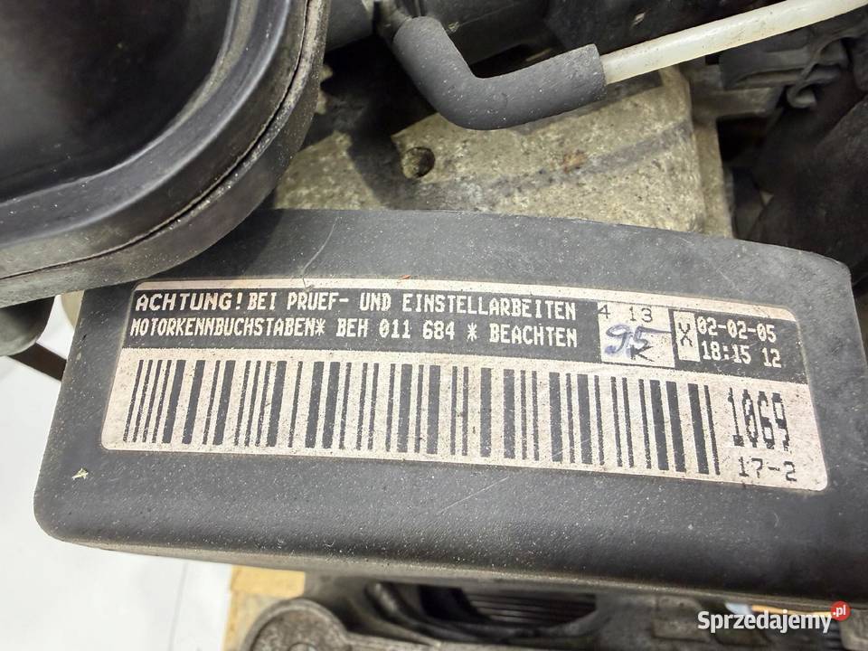 SILNIK BEH VW Golf IV 20 8V 116 benzyna lubelskie Rudka