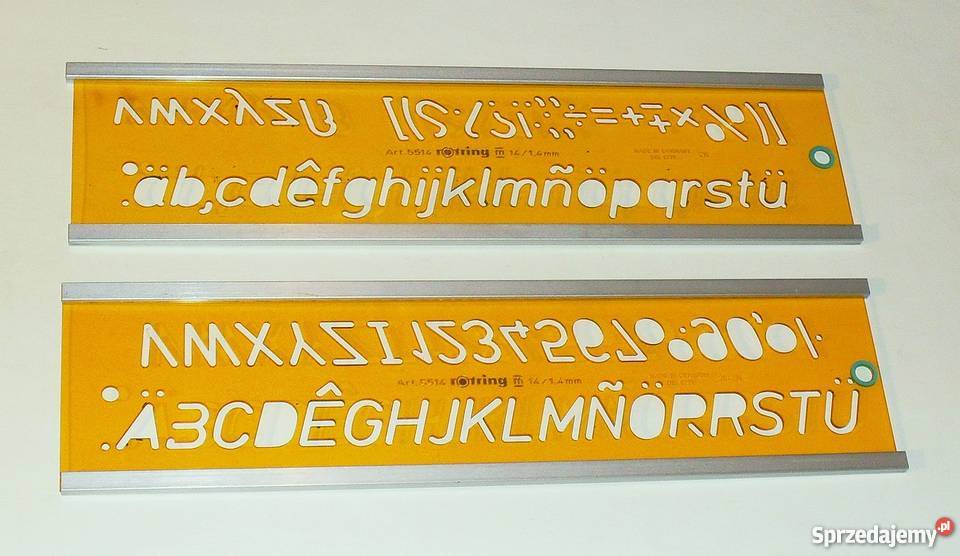 Szablony kreślarskie Rotring 25025 101 1414 202 Gliwice sprzedam