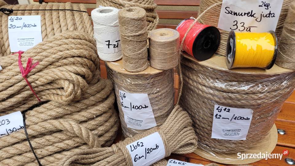 Lina jutowa 20mm100metrówlina Wieliczka sprzedam
