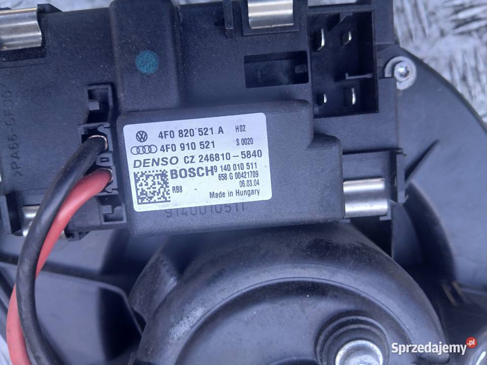 Dmuchawa wentylator rezystor 4F0820521A Audi A6 Wentylacja małopolskie Radłów