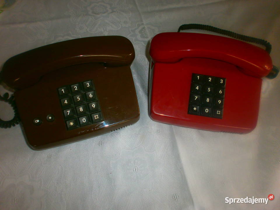 2 telefony stacjonarne aparat stołowy FeTAp 0162