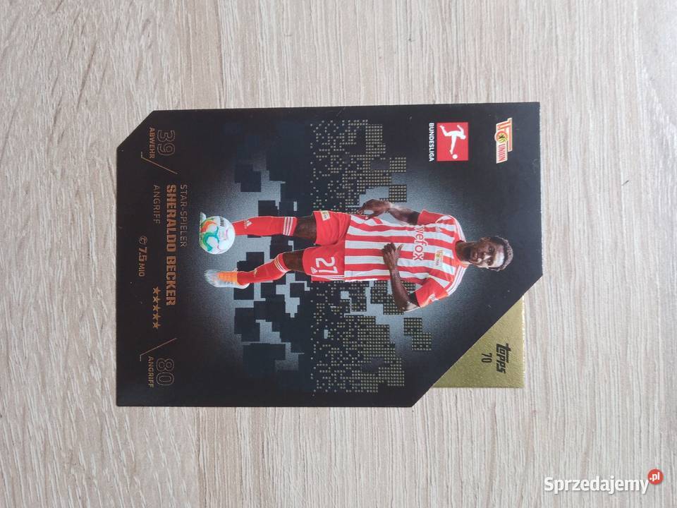 Karta piłkarska Sheraldo Becker Star Spieler sprzedam