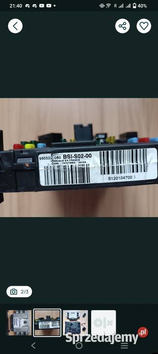 zestaw startowy Peugeot Citroen C5 407 iaw Częstochowa