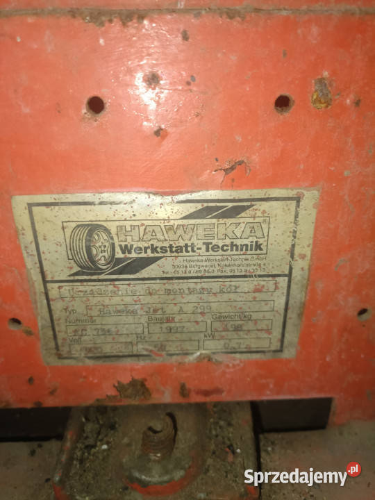 Montażownica do opon HAWEKA JET A 299 niemiecka Borzęcin sprzedam
