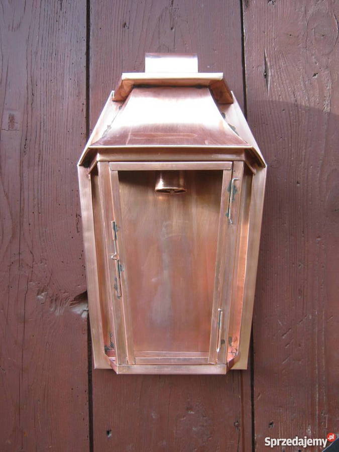 Lampa ogrodowa kinkiet miedziany handgefertigt