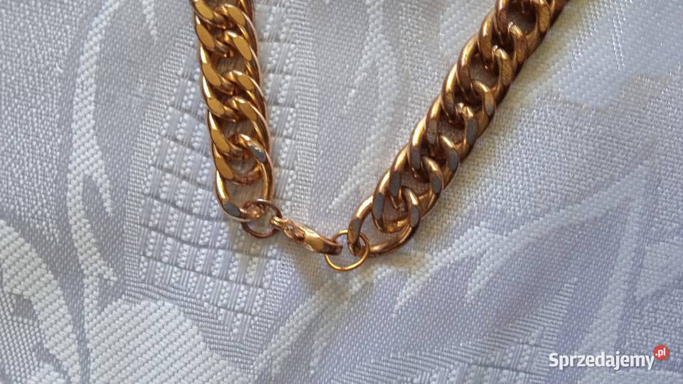 POZŁACANY ŁAŃCUSZEK M ESKI PANCERKA ZŁOCONA wielkopolskie