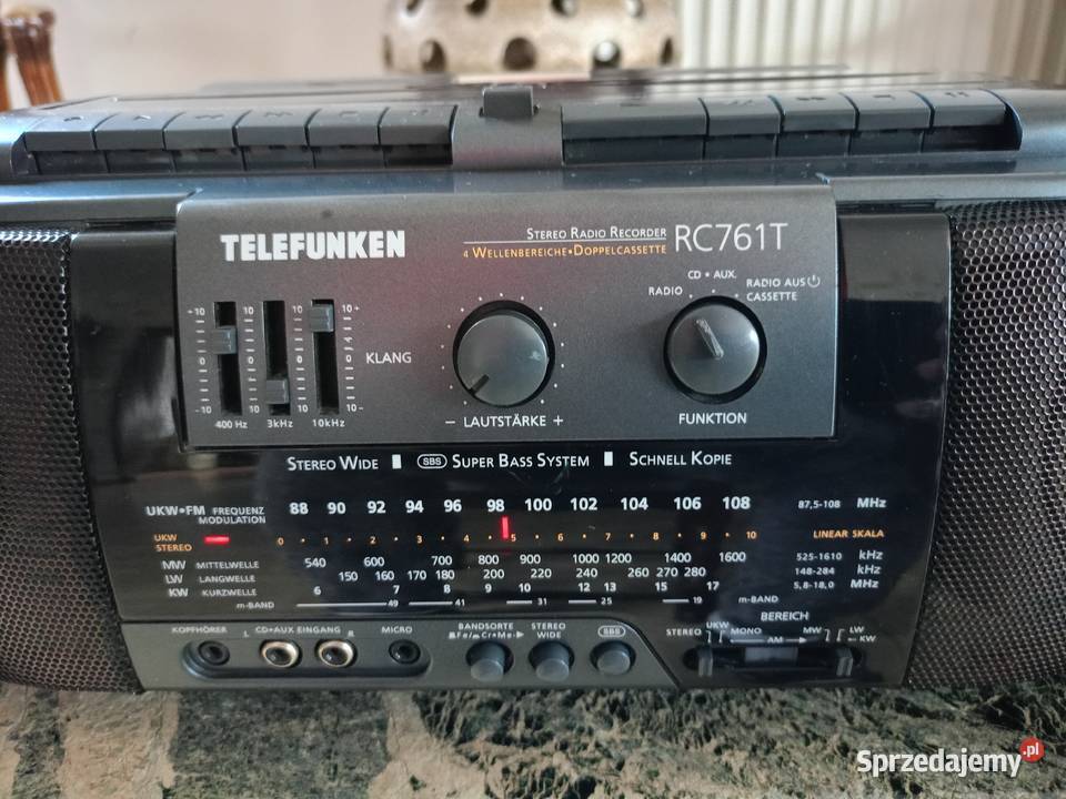 Radiomagnetofon TELEFUNKEN RC 761T Vintage Drawski Młyn