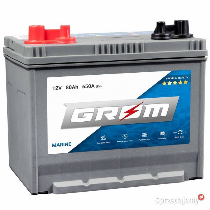 Akumulator GROM MARINE 80Ah 650A Tczew 532474159
