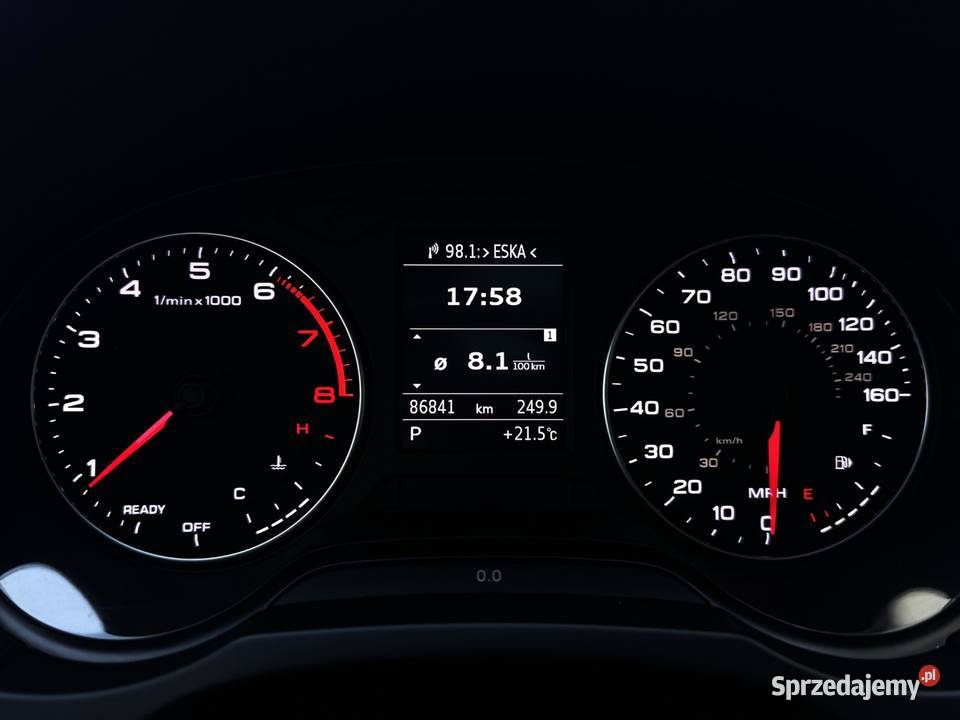 Audi A3 8V Sline 20 Tfsi 220 QUATTRO Panorama czarny A3 Dąbrowa Tarnowska