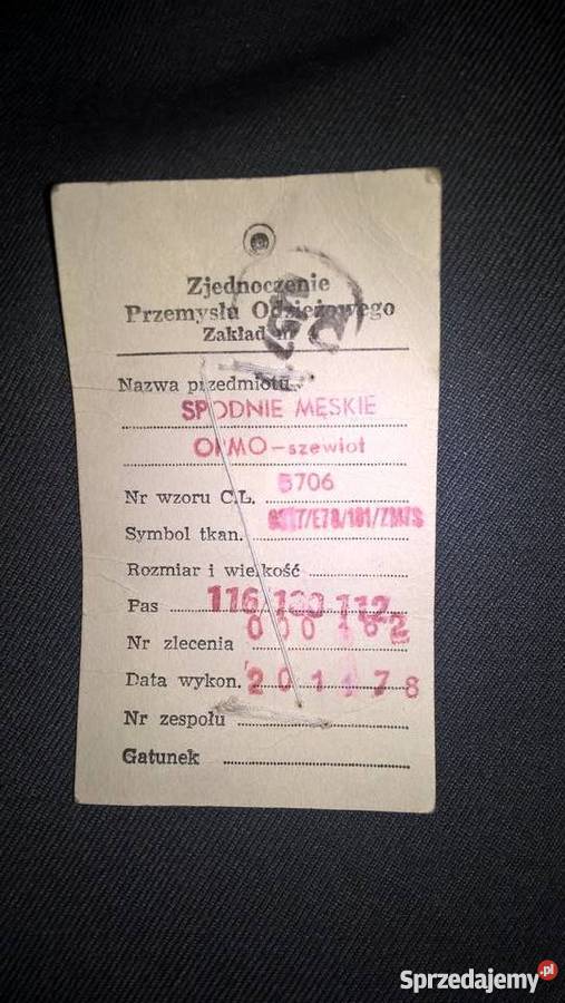 Mundur ORMO NOWY 1979 lubelskie Lublin