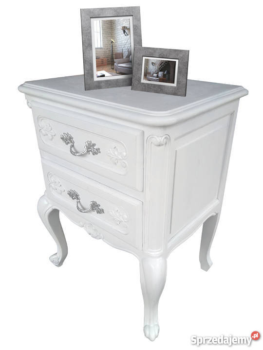 Ludwikowska szafka nocna śnieżna biel Lubieniec