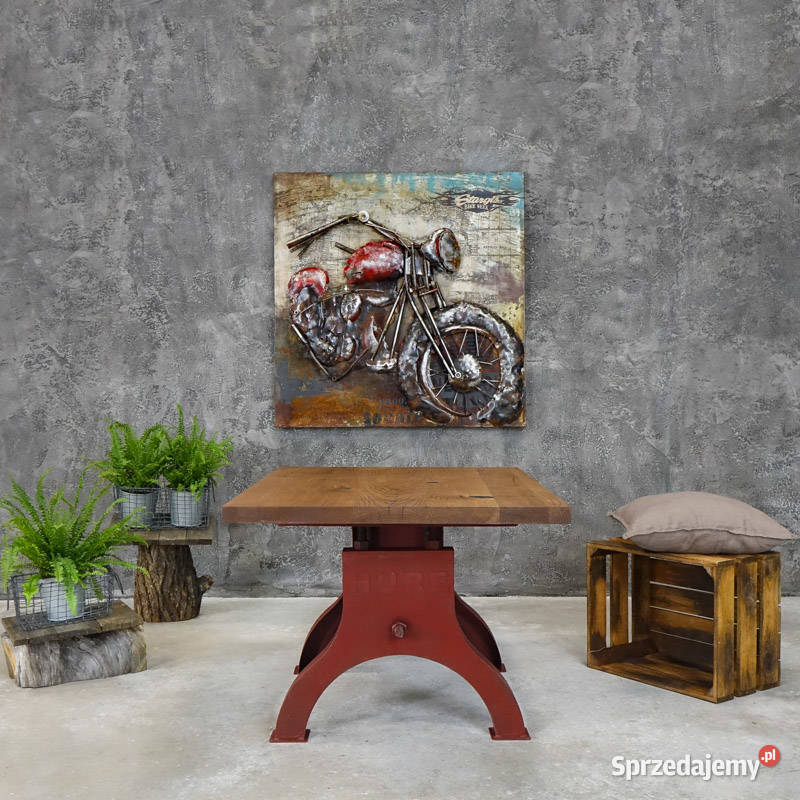 Obraz metalowy 3D LOFT MOTOR WSK 100x100 sprzedam
