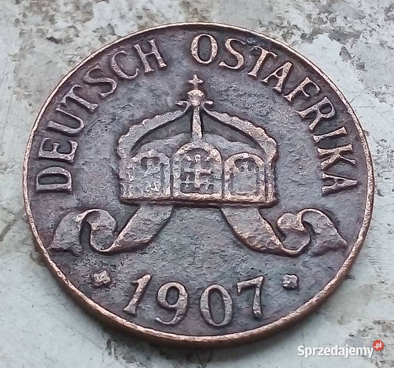 NIEMIECKA AFRYKA WSCHODNIA1 HALERZ1907 rJBRĄZ Legionowo