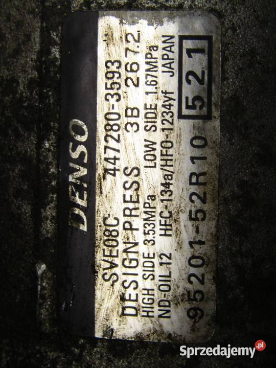 KOMPRESOR SPRĘŻARKA KLIMATYZACJI 10 SUZUKI SWIFT sprzedam