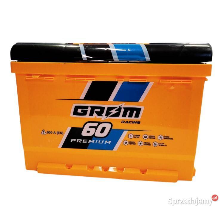 Akumulator Grom Racing 60Ah 600A EN PRAWY PLUS Wałbrzych