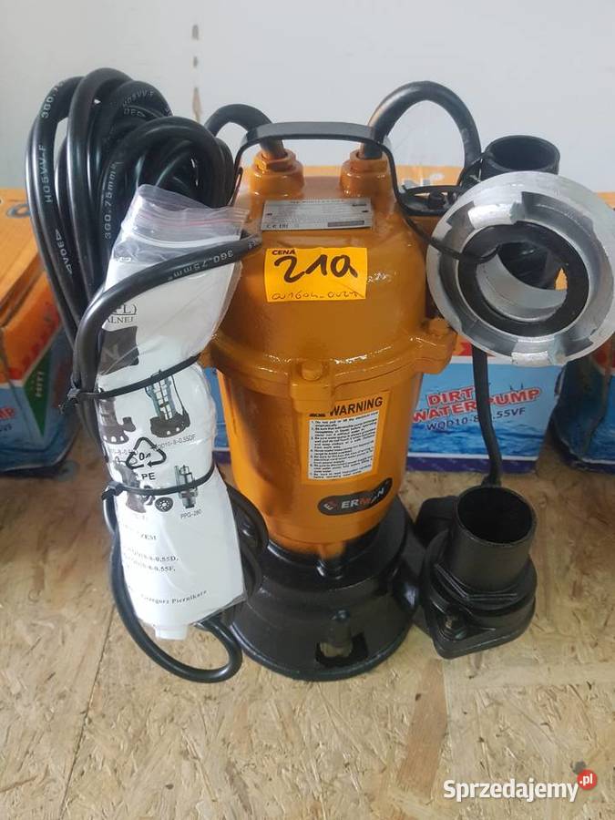 POMPA DO BRUDNEJ WODY SZAMBA ERMAN z pływakiem Głogowa sprzedam