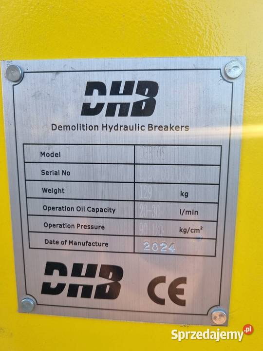 Młot hydrauliczny DHB 10S dolnośląskie Jadwisin