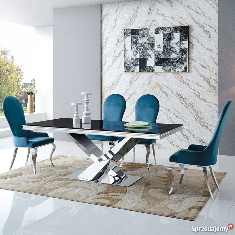 Stół Cameron kamienny stylowy stolik meble w stylu glamour
