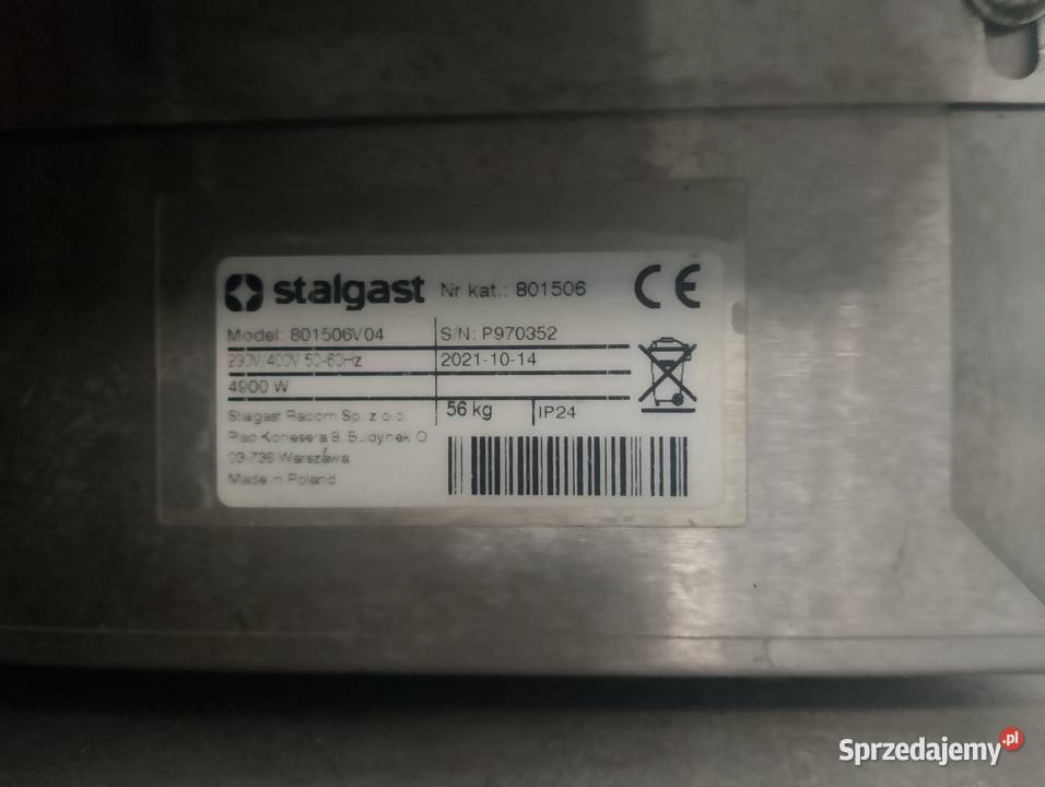 Zmywarka uniwersalna Stalgast 801506 230V Wrocław sprzedam