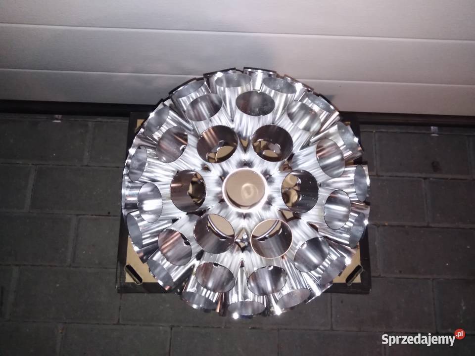 Lampa oprawa świetlna metalowa kula aluminium Łomianki sprzedam