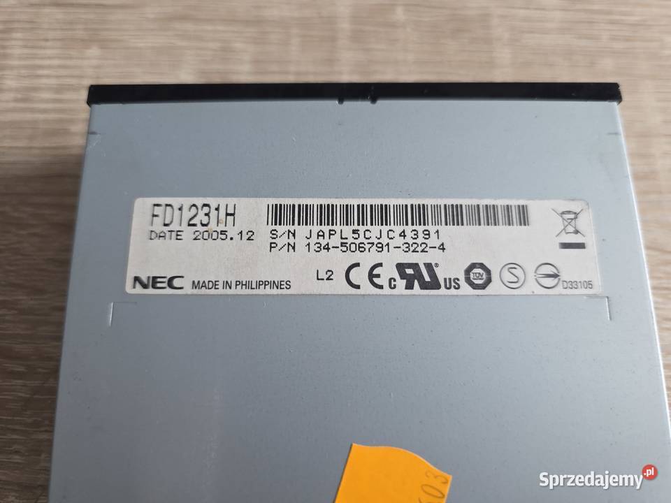 Napęd FDD floppy flop dyskietek dyskietki NEC