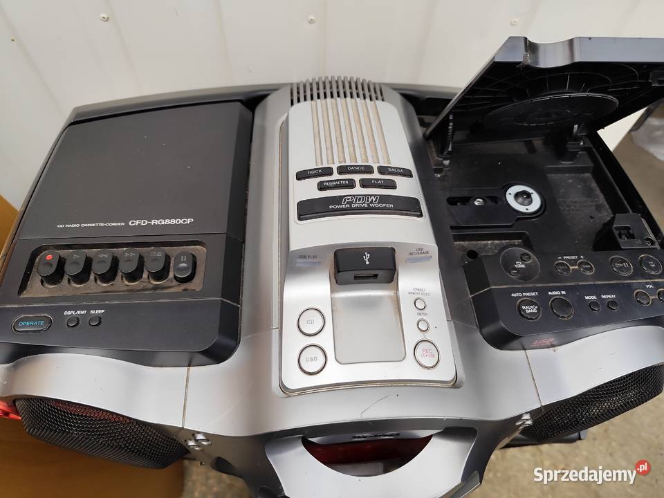 boombox Sony Xplod CFDRG 880CP uszkodzony Grabowo