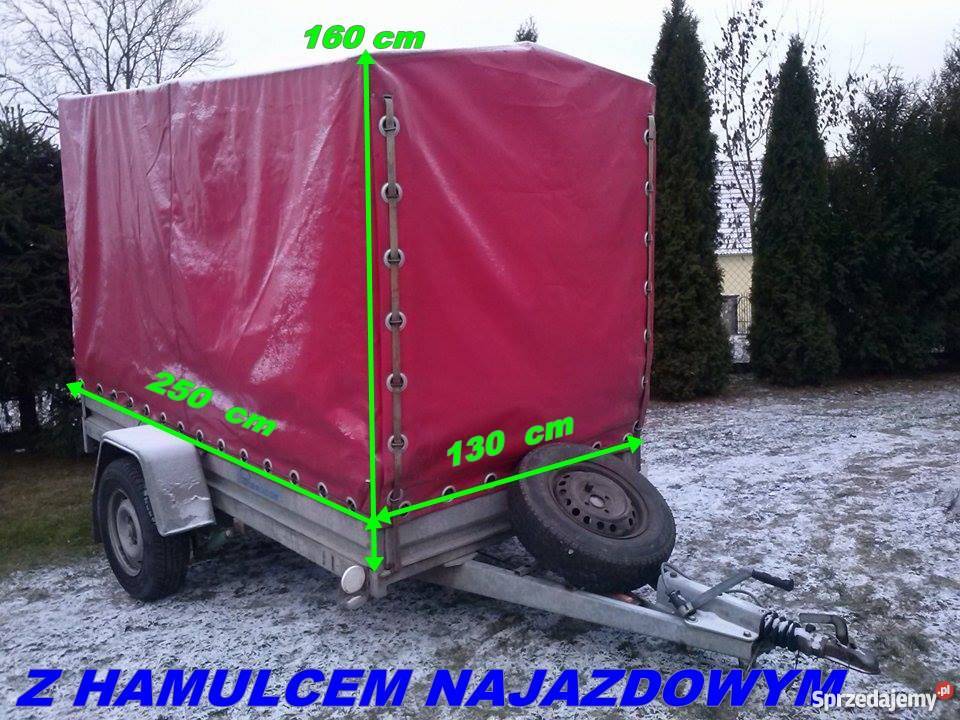 Przyczepka samochodowa NIEWIADOW 750 z Hamulcem Giżycko