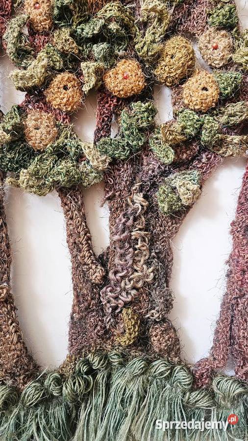 Baśniowy las tkanina artystyczna Irena małopolskie