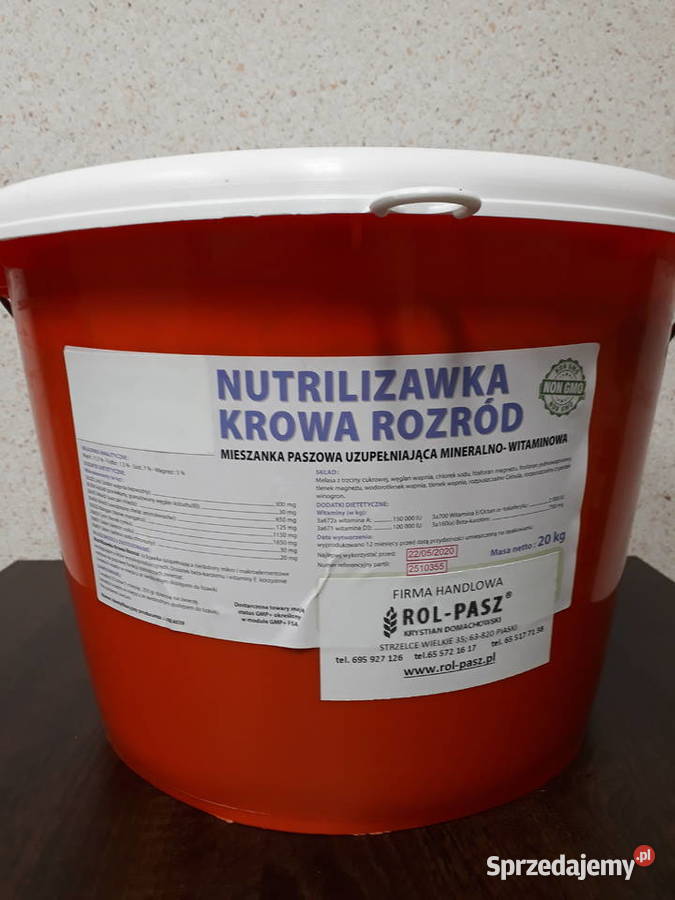 Lizawka krów witaminowomineralna rozród 20 Strzelce Wielkie