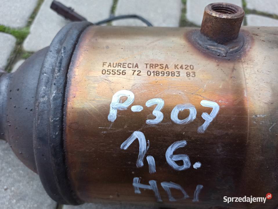 DPF FAP katalizator K420 Citroen Peugeot 16 HDI Rok produkcji 2007