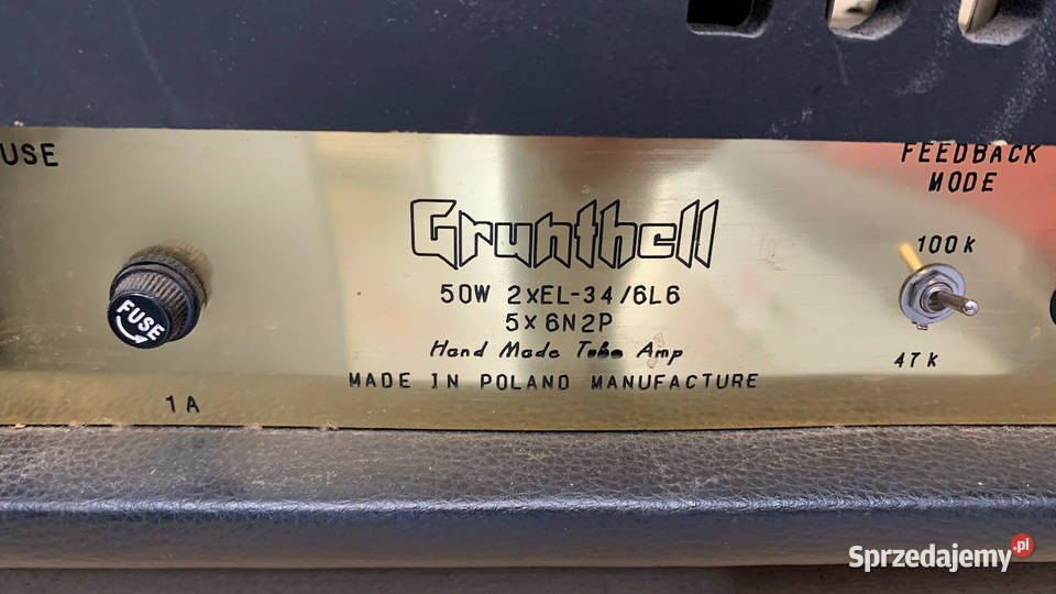 GRUNTHELL 50W Unikatowy lampowy wzmacniacz mikserym nagłośnienie sprzedam