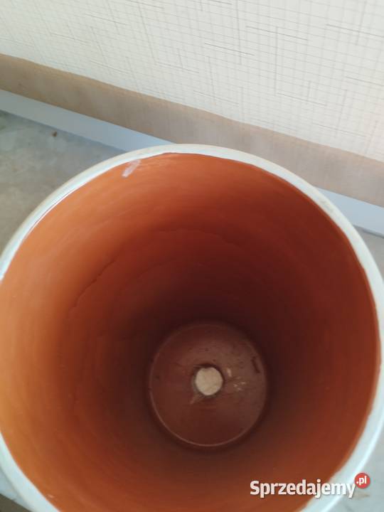 Doniczka ceramiczna malowana czerwone maki 175 Warszawa sprzedam