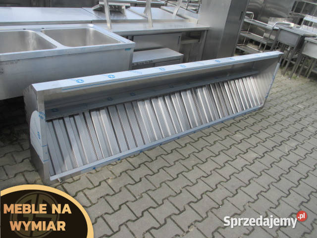 NOWY Okap Trapezowy Z Filtrami 250x80x35 Ostrów Wielkopolski