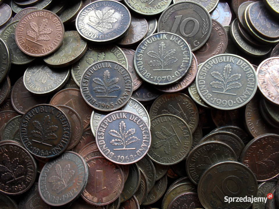 Stare Monety pfennig 1 2 5 i 10 Pfennig 600 Numizmatyka sprzedam