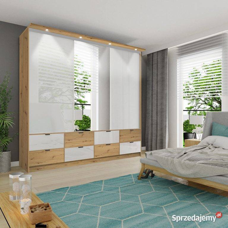 MALAGA 200 szafa z LED wysokość 243 z 200cm Wrocław sprzedam