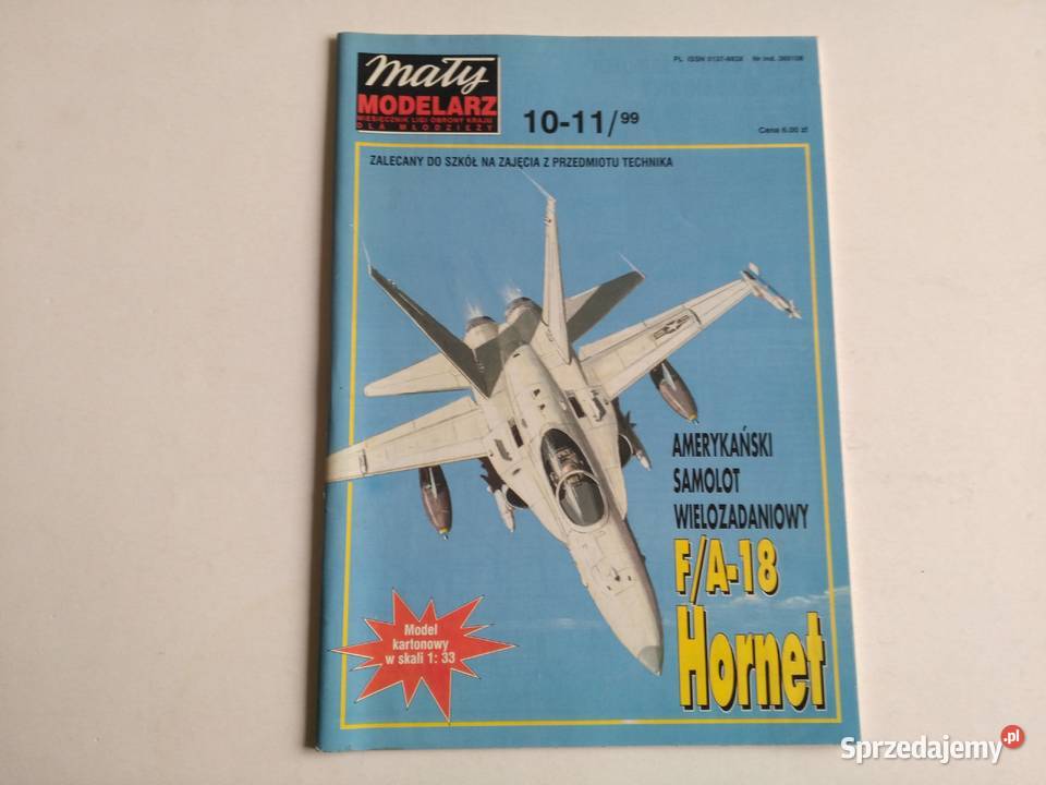 Mały Modelarz 10111999 amerykański samolot FA18 Dąbrowa Górnicza