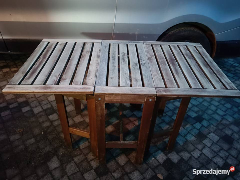 Stolik ogrodowy tarasowy rozkładany Lipno