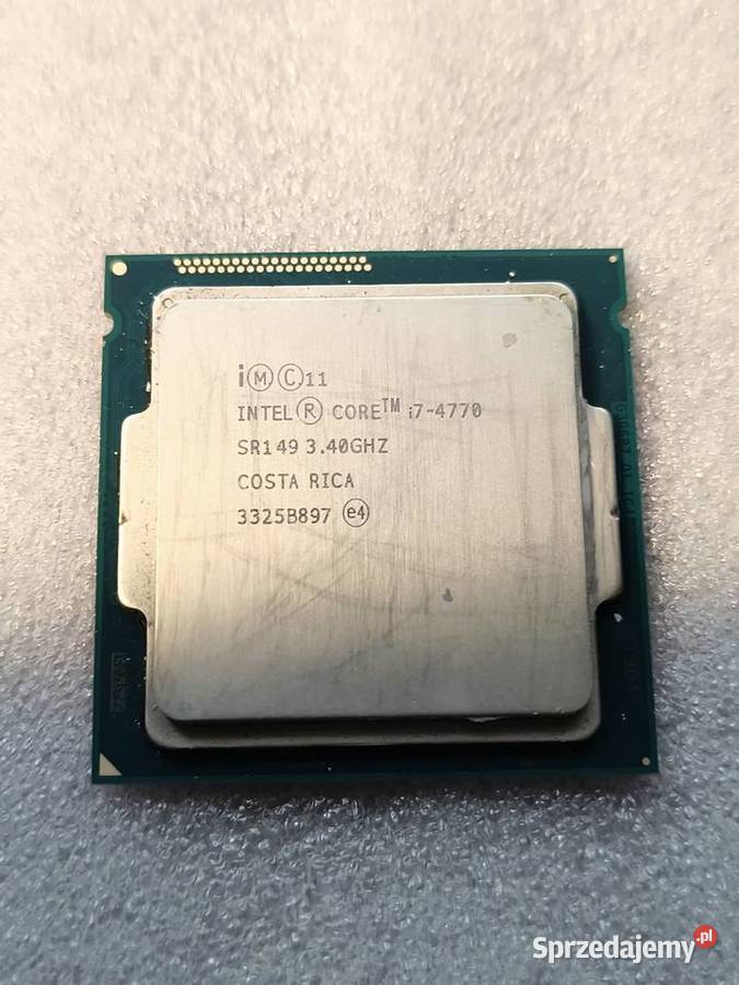 Procesor Intel Core i74770 Liczba rdzeni procesora 4 Katowice sprzedam