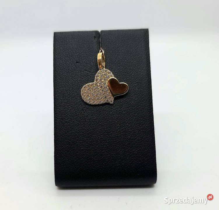 Nowa złota zawieszka próby 585 118g serduszko złoto Elbląg