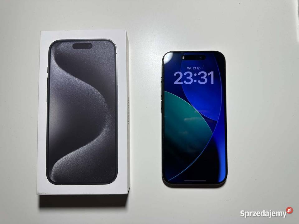 Apple iPhone 15 Pro 128 GB Black Titanium 87 Apple / iPhone Nowa Sarzyna