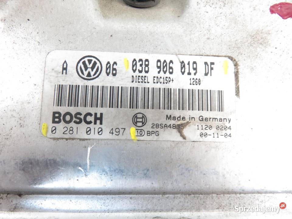STEROWNIK VW BORA 19 TDI 038906019DF 0281010497 sprzedam