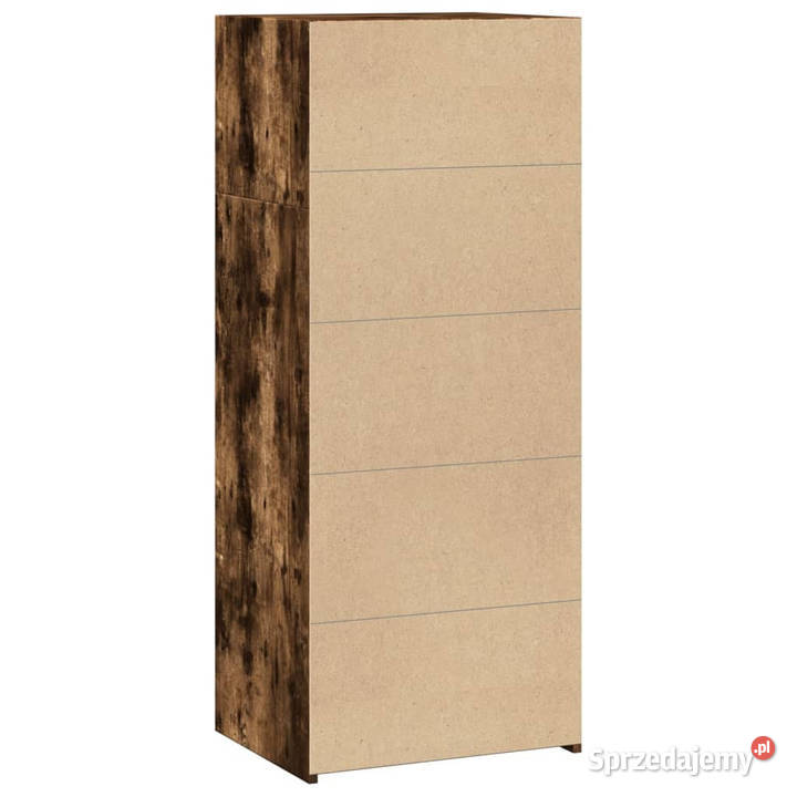 Wysoka szafka przydymiony dąb 50x41x124 WM846401 mazowieckie sprzedam
